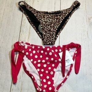 Victoria’s Secret and Lulus woman’s bikini bottoms. Bundle two. Size M.